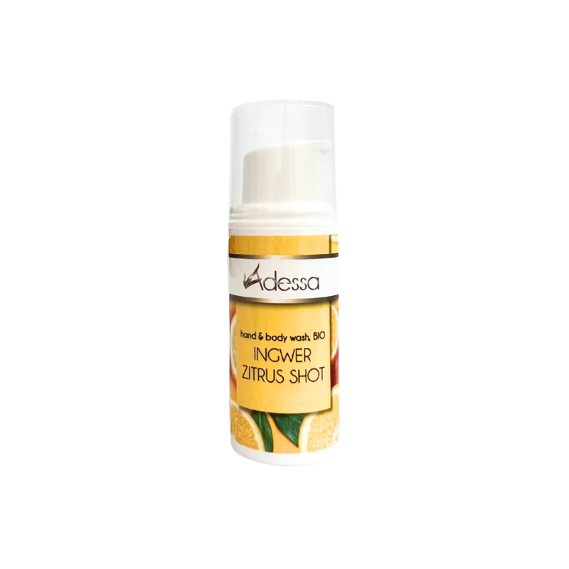 Adessa Handseife & Duschgel, BIO, Ingwer-Zitrus 5 ml