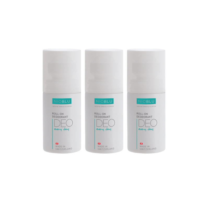 Nioblu 3er-Set Deo Roll-on Deodorant