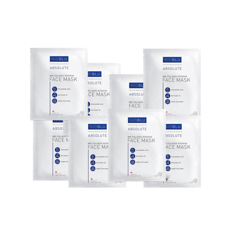 Nioblu Set 8er Nio-Intensive Kollagen-Gesichtsmaske