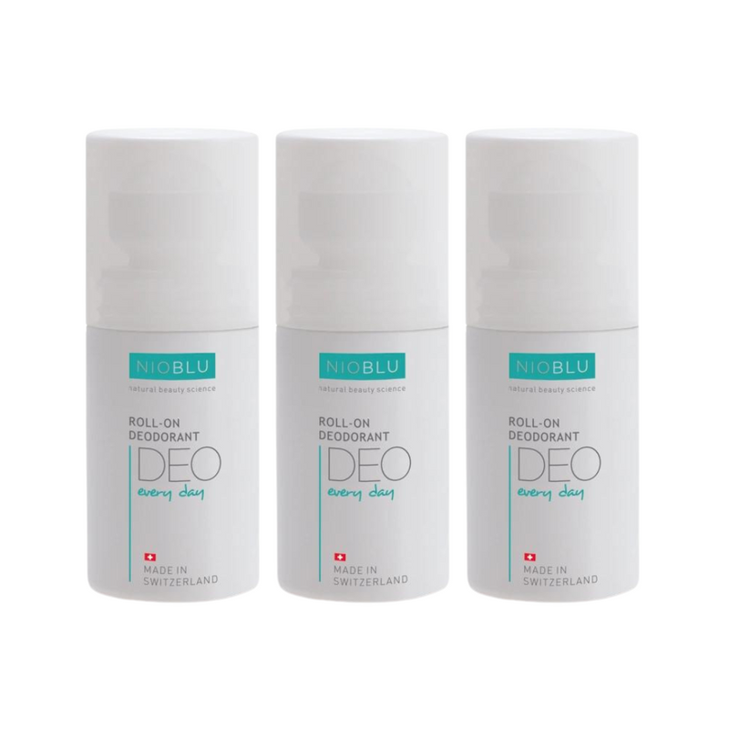 Nioblu 3er-Set Deo Roll-on Deodorant