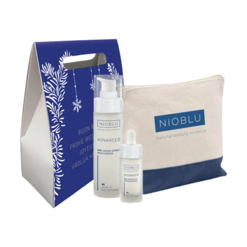 Nioblu Set Sorbet & Eye Serum mit Kosmetiktasche