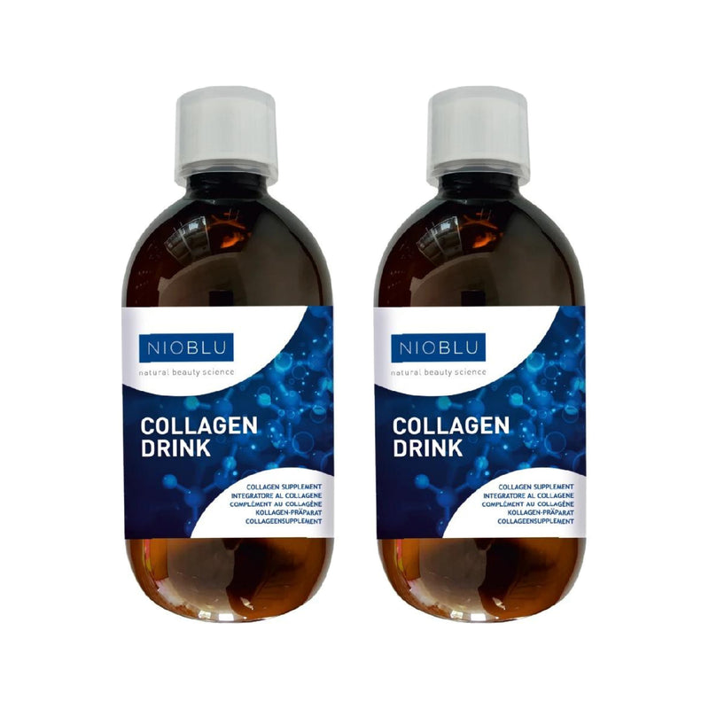 Nioblu Collagen Drink Duo – 2x Meereskollagen, Biotin & Zink