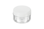 Kosmetik-Dose, Kunststoff, weißer Deckel, für 6 ml