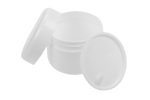 Kosmetik-Dose, Kunststoff, weiß mit Innendeckel, für 50 ml