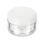 Kosmetik-Dose, Kunststoff, weißer Deckel, für 6 ml
