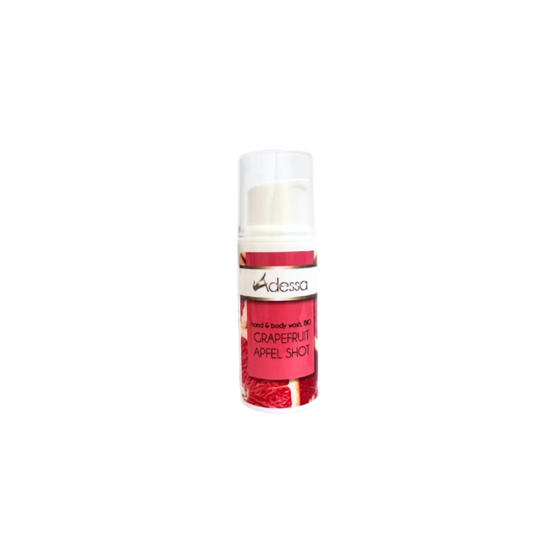 Adessa Handseife & Duschgel, BIO, Grapefruit-Apfel Reisegröße 5 ml