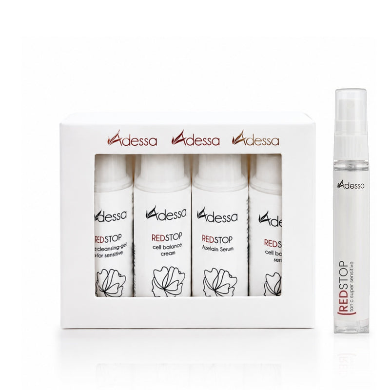 Adessa MINI-Pflege-Set „RED STOP“ – 5 Reisegrößen