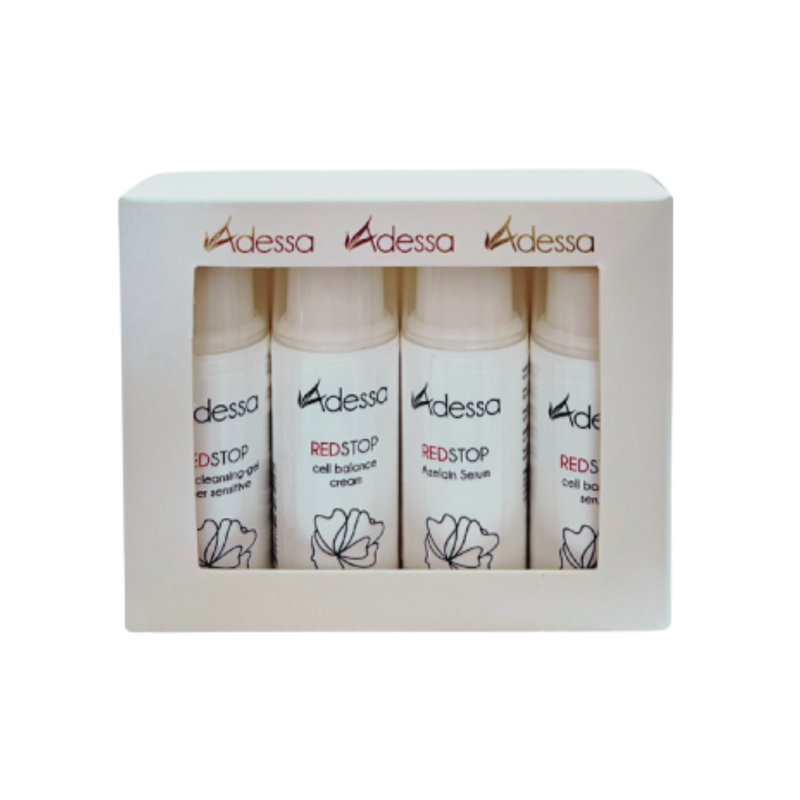 Adessa RED STOP 4-teiliges Pflegeset, Reisegröße