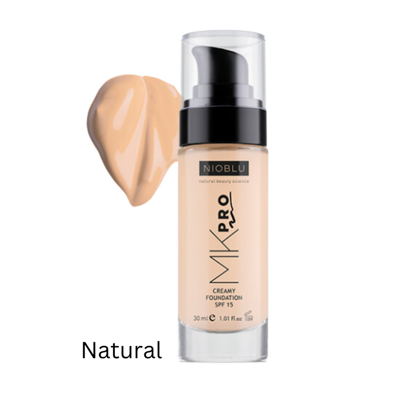 Nioblu MKPro Cremige Make-up-Grundierung SPF 15 Natural