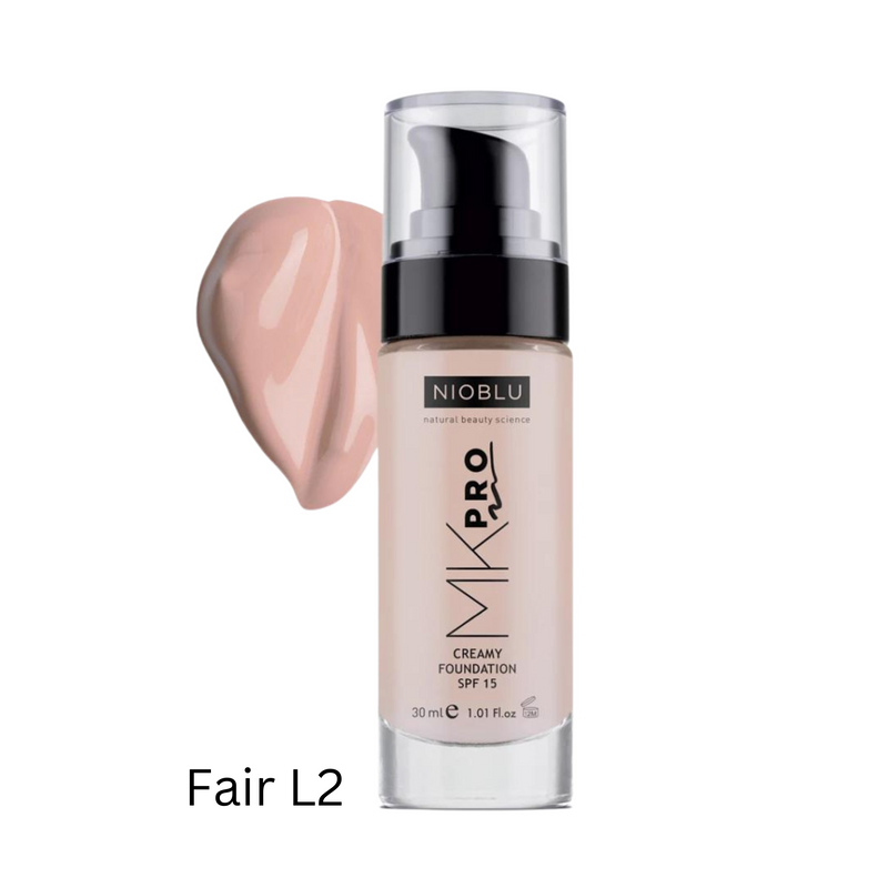 Nioblu MKPro Cremige Make-up-Grundierung SPF 15 Fair L2