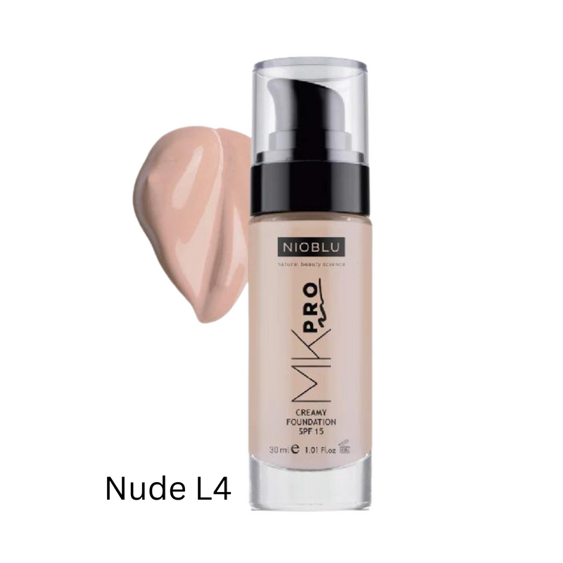 Nioblu MKPro Cremige Make-up-Grundierung SPF 15 Nude L4