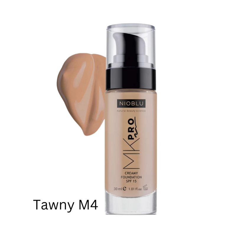 Nioblu MKPro Cremige Make-up-Grundierung SPF 15 Tawny M4