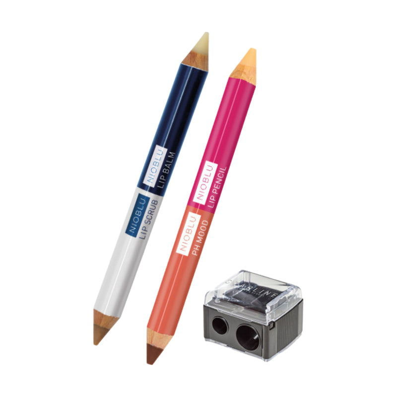 Nioblu Set Lip Care & Colour mit Lippenstiften und Spitzer