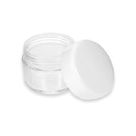 Kosmetik-Dose, Kunststoff, weißer Deckel, für 6 ml