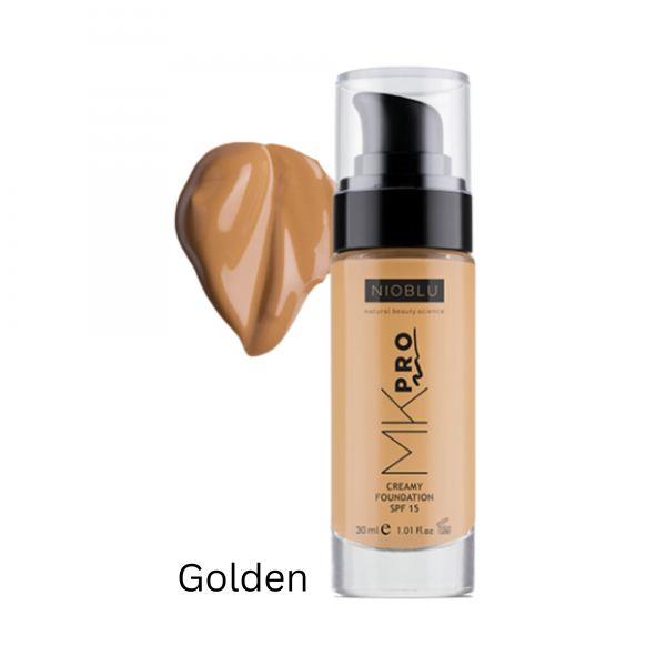 Nioblu MKPro Cremige Make-up-Grundierung SPF 15 Golden